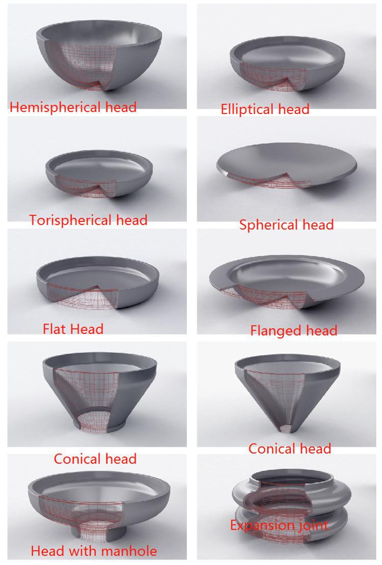 titanium dish head