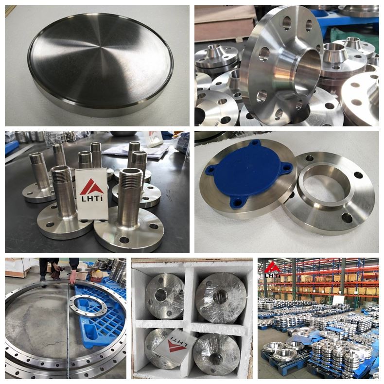 Titanium pipe flange