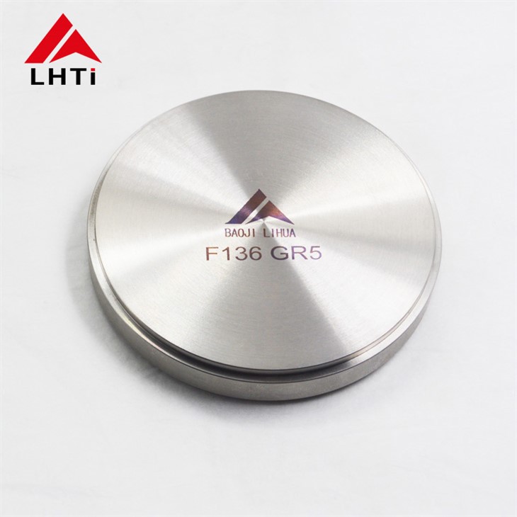 Polished Silver Titanium Disc Round Shape 150mm-1300mm 35mm-550mm Plywood Case