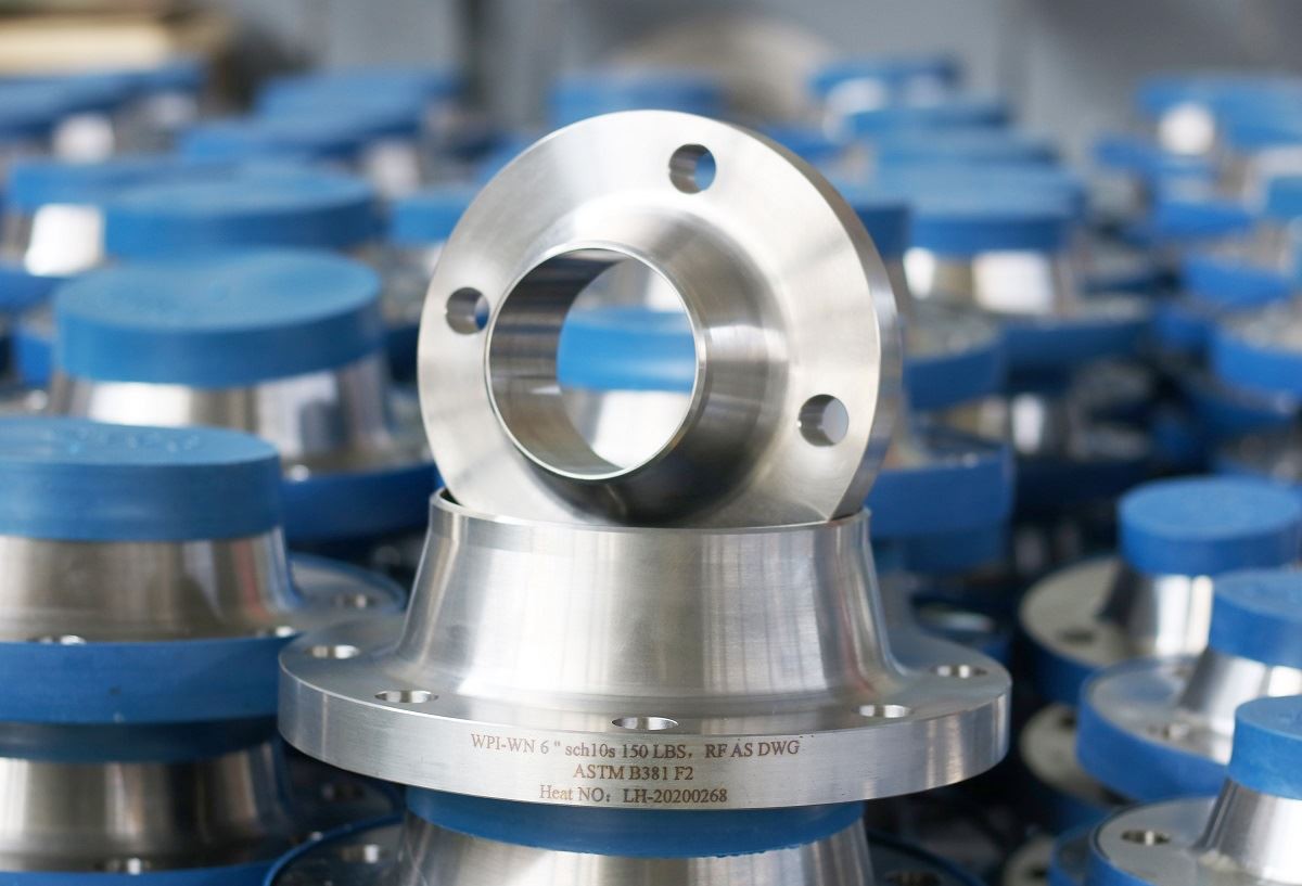 Gr2 Titanium weld neck flange