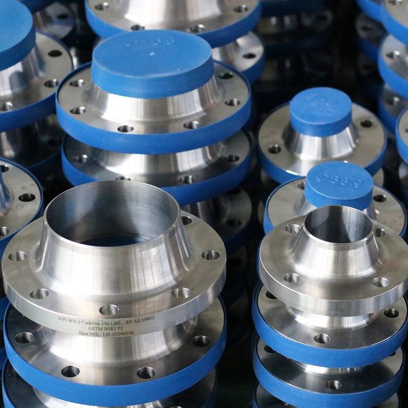 Titanium weld neck flanges