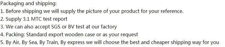 titanium bar packaging and shipping