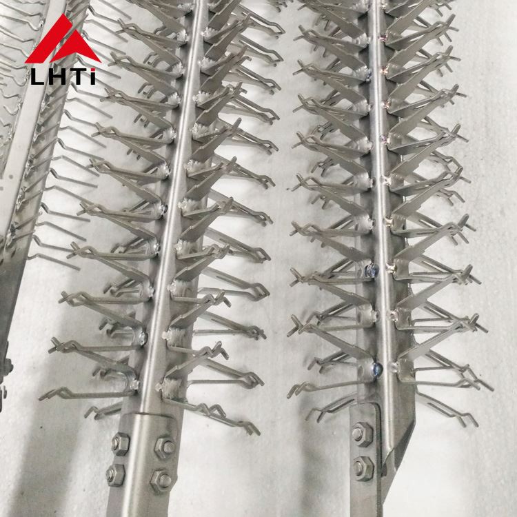 Titanium anodizing rack